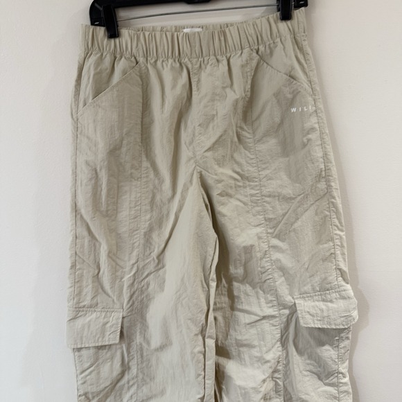 Wilo The Label Anthropologie Parachute Fly Cargo Pants Womens Small Beige Tan - Picture 3 of 7